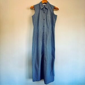 {Liz Claiborne} Midi Gingham shirt dress Size: 8P